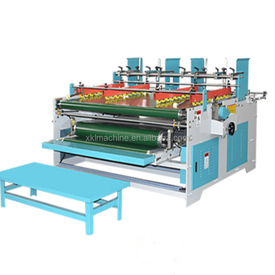 Food XKL Brand Folder Pre Lock Gluer Machine /Compression Type Bottom Glue Box Machine Hot Corrugated Cardboard Machine